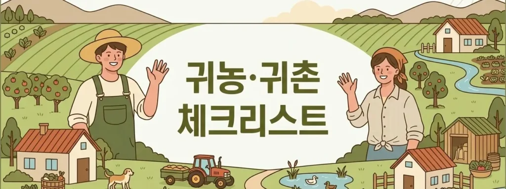 귀농귀촌 체크리스트 귀농귀촌 체크리스트 준비
