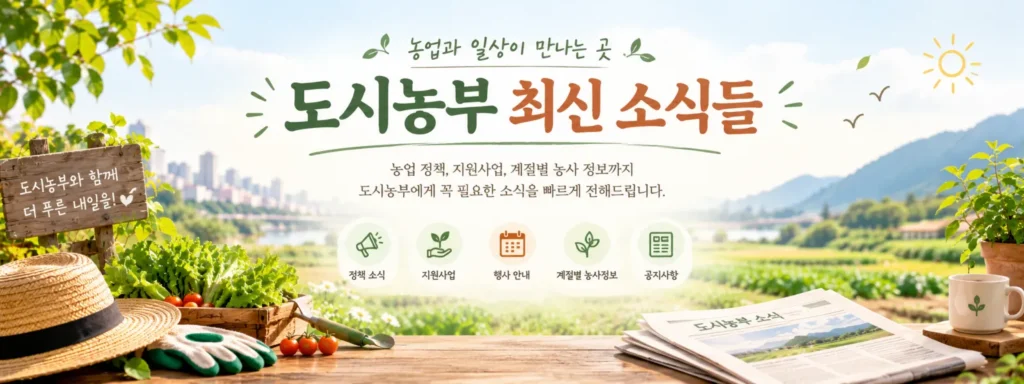 도시농부 새로운 소식들